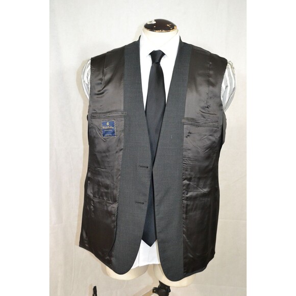 Brooks Brothers‎ Brooksease Wool Blazer Dark Charcoal Gray Sport Coat Sz 44R USA - Picture 8 of 16